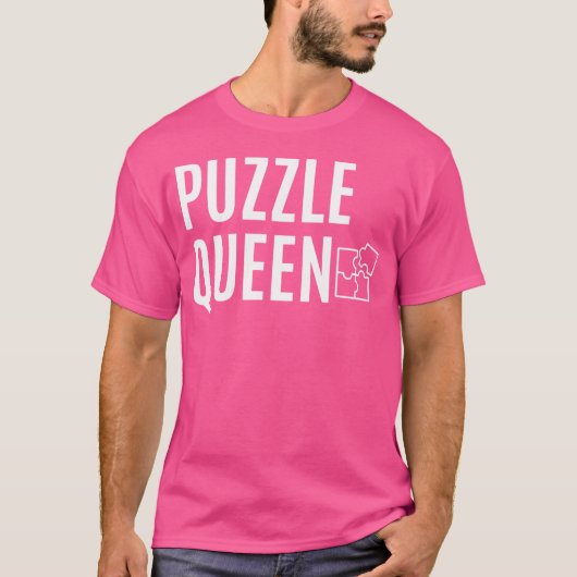 Vrouwen Puzzel Koningin Jigsaw Puzzel Meester T-shirt (Voorkant)