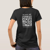 Vrouwen QR Code Scan Me Tweezijdige Print T-shirt (Achterkant)