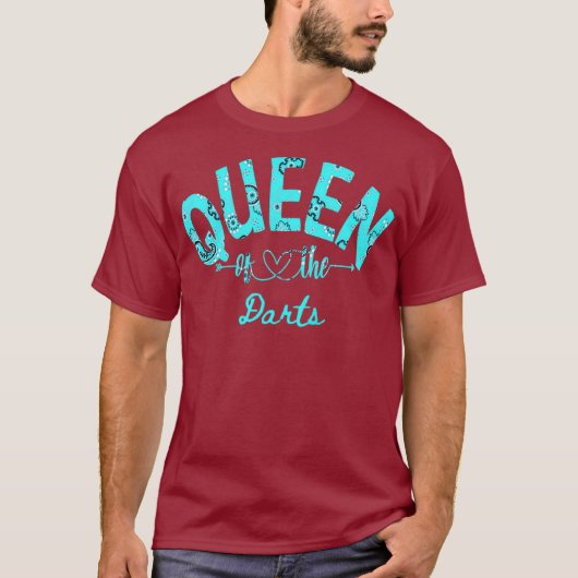 Vrouwen Queen of Darts Premium T-shirt (Voorkant)