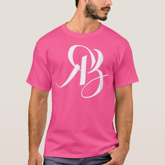 Vrouwen R B Initialen T-shirt (Voorkant)