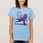 Vrouwen RA Hope for a Cure Stropdas-Dye T-Shirt (Voorkant)