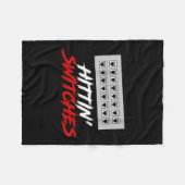 Vrouwen raken switches grappig netwerk admin tech  fleece deken (Voorkant (Horizontaal))