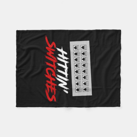 Vrouwen raken switches grappig netwerk admin tech fleece deken (Voorkant (Horizontaal))