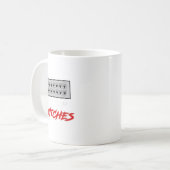 Vrouwen raken switches grappig netwerk admin tech koffiemok (Voorkant links)