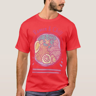 Vrouwen Ramen en Chill Otaku JapansFunny T-shirt