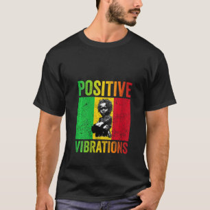 Vrouwen Rasta Baby Afrikaanse Positieve Vibratie T-shirt