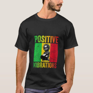 Vrouwen Rasta Baby Afrikaanse Positieve Vibratie T-shirt