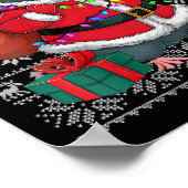 Vrouwen Rat Xmas Trui Stijl Lelijke Kerstman Rat C Poster (Hoek)