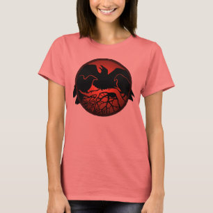 Vrouwen Raven Art Shirten Lady's Crow Raven Topjes T-shirt