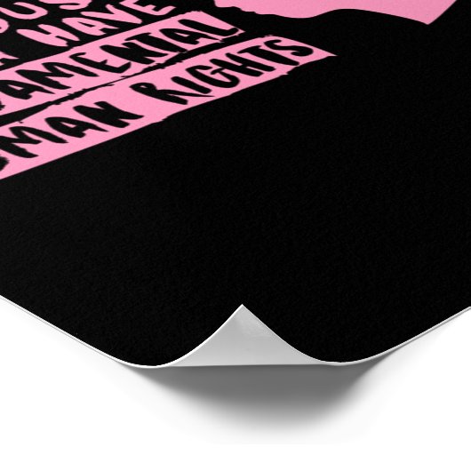 Vrouwen Rechter Sticker Poster (Hoek)