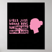 Vrouwen Rechter Sticker Poster (Voorkant)