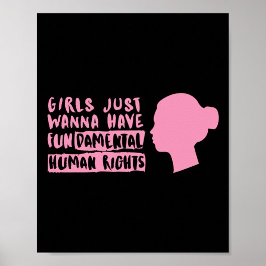Vrouwen Rechter Sticker Poster (Voorkant)