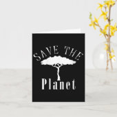 Vrouwen redden de planeet milieubescherming kaart (Gele Bloem)