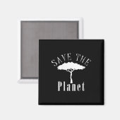 Vrouwen redden de planeet milieubescherming magneet (Voorkant / Achterkant)