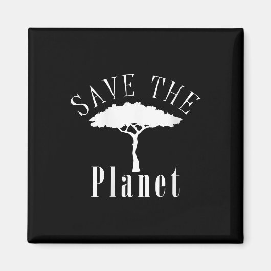 Vrouwen redden de planeet milieubescherming magneet (Voorkant)