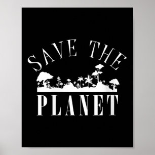 Vrouwen redden de planeet milieubescherming poster