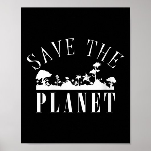 Vrouwen redden de planeet milieubescherming poster (Voorkant)