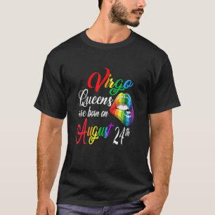 Vrouwen regenboogkoninginnen worden geboren op 24 t-shirt