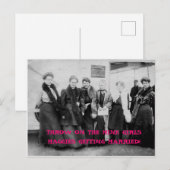  vrouwen reizen uitnodiging briefkaart (Voorkant / Achterkant)