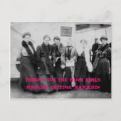 vrouwen reizen uitnodiging briefkaart (Voorkant)