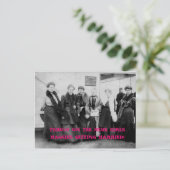  vrouwen reizen uitnodiging briefkaart (Staand voorkant)