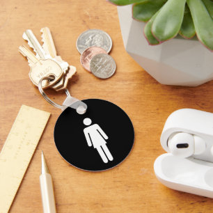 Vrouwen Restroom Key Sleutelhanger
