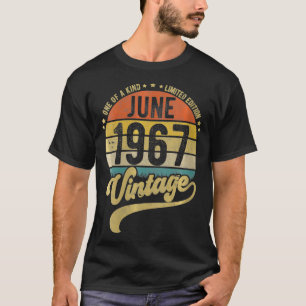 Vrouwen Reto Vintage 54th Birthday, 54 jaar oud T-shirt
