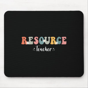 Vrouwen Retro Groovy Resource Leraar Waardering Muismat