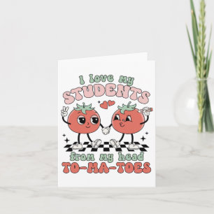 Vrouwen Retro Ik Hou Van Mijn Studenten Valentijns Kaart