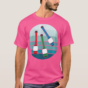 Vrouwen Retro Juggling Clubs Juggler Gift T-shirt