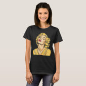 Vrouwen Retro Marilyn Monroe Graphic T-shirt (Voorkant volledig)