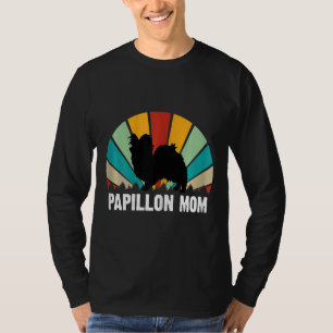 Vrouwen Retro Papillon Moeder Moederdag Papillon T-shirt