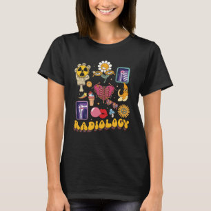 Vrouwen Retro Radiologie Verpleegster RAD Tech CT T-shirt