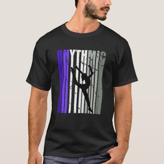 Vrouwen Retro Ritmische Gymnastiek Meisje Verjaard T-shirt (Voorkant)