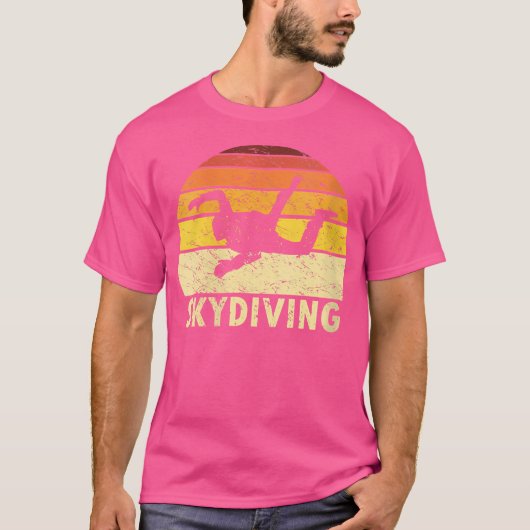 Vrouwen Retro Skydiving Shirt Mannen Sky Divin (Voorkant)
