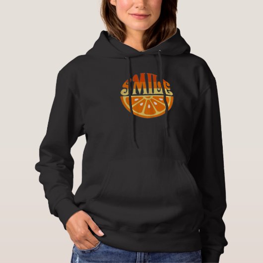Vrouwen Retro Smile Lemon Moeder Moederdag Hoodie (Voorkant)