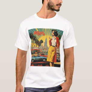  Vrouwen Retro T-shirt - Tijdloze Classic