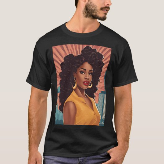  Vrouwen Retro T-shirt - Tijdloze Classic (Voorkant)