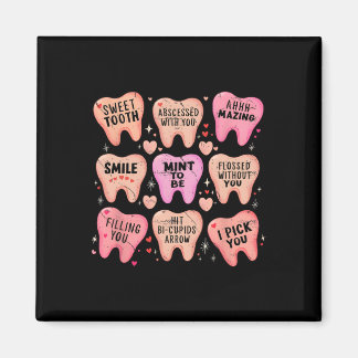 Vrouwen Retro Tand Valentijn Snoep Tand Hy Magneet