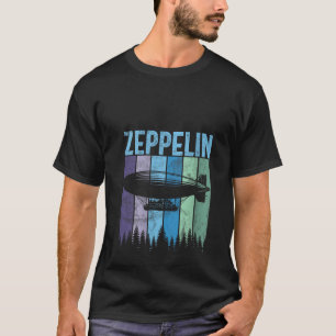 Vrouwen Retro Zeppelin 70s 80s Dirigibel Luchtschi T-shirt