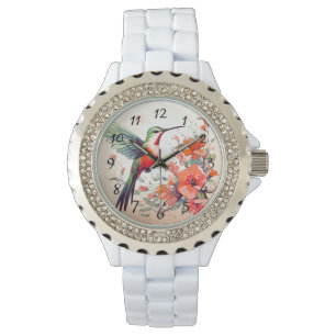 Vrouwen Rhinestone kolibrie Horloge