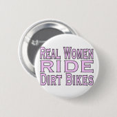 Vrouwen Ride Bikes Ronde Button 5,7 Cm (Voorkant /achterkant)