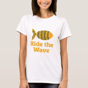 Vrouwen rijden de golf t-shirt