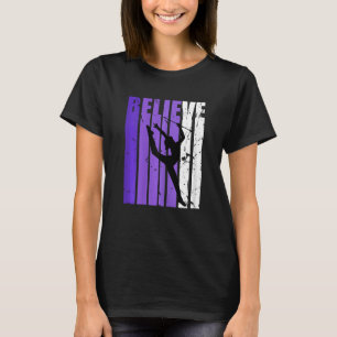 Vrouwen ritmische gymnastiek Geloven Baton Twirlin T-shirt