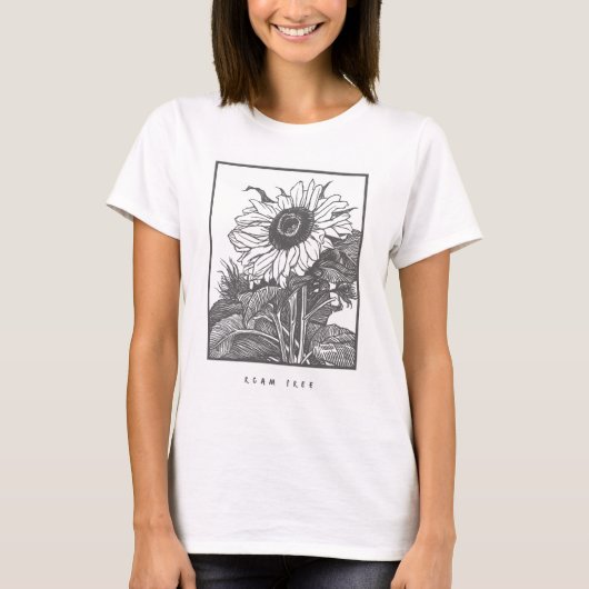 Vrouwen Roam Free T-shirt (Voorkant)