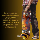 Vrouwen robot persoonlijk skateboard