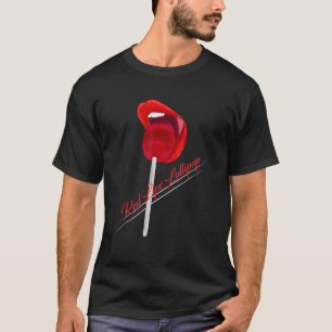 Vrouwen Rode Lippen Lollipop Lolipop Rode Lippen T-shirt