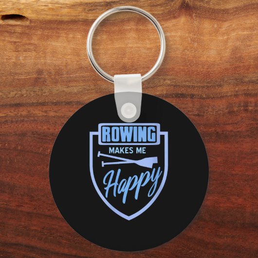 Vrouwen roeien brengt me vreugde watersport bemann sleutelhanger (Voorkant)