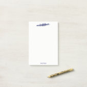 Vrouwen Roeien Roeiers Ploeg Team Watersport Blauw Post-it® Notes (Op bureau)