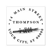 Vrouwen Roeien Roeiers Ploeg Watersport Zelfinktende Stempel (Design)